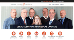 Desktop Screenshot of cloutierconleylaw.com